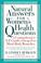 Cover of: Natural Answers for Women's Health Questions