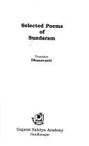 Cover of: Selected poems of Sundaram