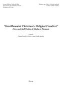 Gentilhuomini christiani e religiosi cavalieri by Luisa Clotilde Gentile