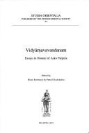 Cover of: Vidyårṇavavandanam by edited by Klaus Karttunen & Petteri Koskikallio.