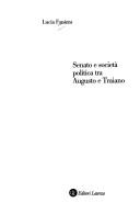 Senato e societ'a politica tra Augusto e Traiano by Lucia Fanizza