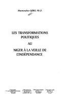 Cover of: Les transformations politiques au Niger à la veille de l'indépendance