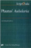 Cover of: Plautus` Aulularia