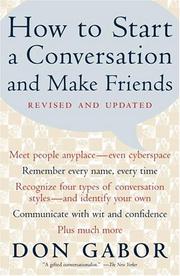 Cover of: How to start a conversation and make friends