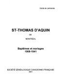 Cover of: St-Thomas d'Aquin de Montréal by Cécile de Lamirande