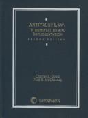 Cover of: Antitrust law: interpretation and implementation