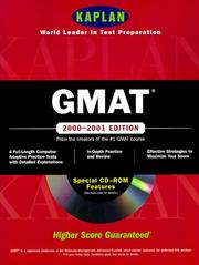 Cover of: KAPLAN GMAT 2000-2001 WITH CD-ROM | Kaplan Publishing