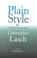Cover of: Plain style