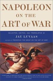 Cover of: Napoleon On the Art of War by Jay Luvaas