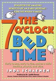Cover of: The 7 O'Clock Bedtime by Inda Schaenen