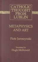 Cover of: Metaphysics and art