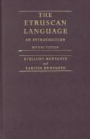 Cover of: The Etruscan language: an introduction