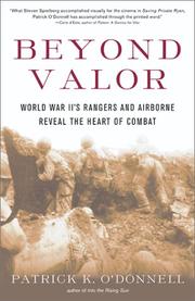 Cover of: Beyond Valor by Patrick K. O'Donnell