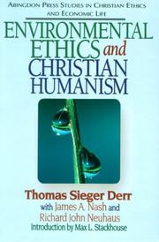 Cover of: Environmental ethics and Christian humanism