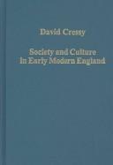 Cover of: Society and culture in early modern England