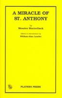 Cover of: A miracle of St. Antony by Maurice Maeterlinck