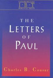 Cover of: The letters of Paul by Charles B. Cousar