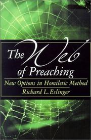 Cover of: The Web of Preaching by Richard Eslinger