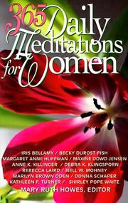 Cover of 365 daily meditations for women by Unknown