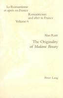 Cover of: The originality of Madame Bovary