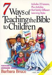 Cover of: 7 ways of teaching the Bible to children by Barbara Bruce