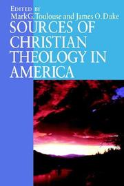 Cover of: Sources of Christian Theology in America