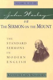 Cover of: John Wesley on the Sermon on the Mount: The Standard Sermons in Modern English : 21-33 (Standard Sermons of John Wesley)