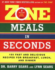 Cover of: Zone Meals in Seconds by Barry Sears