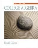 Cover of: College algebra. by Cohen, David
