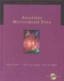 Cover of: Analyzing multivariate data | James M. Lattin