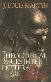 Theological Issues In The Letters Of Paul by J. Louis Martyn