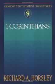 Cover of: 1 Corinthians by Richard A. Horsley