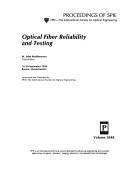 Cover of: Optical fiber reliability and testing | 