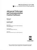 Cover of: Advanced telescope and instrumentation control software: 29-30 March 2000, Munich, Germany