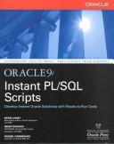 Cover of: Oracle9i instant PL/SQL scripts by Kevin Loney