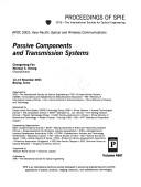 Passive components and transmission systems by APOC 2001 (2001 Beijing, China)