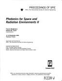 Cover of: Photonics for space and radiation environments II by Francis Berghmans, Edward W. Taylor, chairs/editors ; sponsored and published by SPIE--the International Society for Optical Engineering ; cooperating organizations, EOS--European Optical Society ... [et al.].