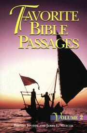 Cover of: Favorite Bible Passages by Brenda Stobbe, Jerry L. Mercer