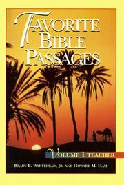 Cover of: Favorite Bible Passages | Brady B. Whitehead