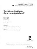 Cover of: Three-dimensional image capture and applications V: 23-24 January, 2002, San Jose, [Calif.] USA
