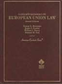 Cover of: Cases and materials on European Union law: by George A. Bermann  ... [et al.].