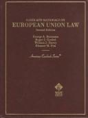 Cases and materials on European Union law cover