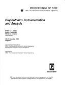 Cover of: Biophotonics instrumentation and analysis: 28-29 November 2001, Singapore