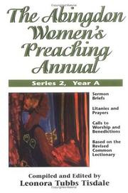 Cover of: The Abingdon Women's Preaching Annual, Series 2, Year A (Abingdon Women's Preaching Annual)