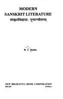 Cover of: Modern Sanskrit literature = | Hira Lal Shukla