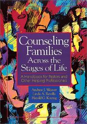 Cover of: Counseling Families Across the Stages of Life: Handbook for Pastors and Other Helping Professionals