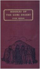 Cover of: Riddles of the Gobi desert by Sven Hedin