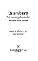 Cover of: Numbers, their iconographic consideration in Buddhist and Hindu practices
