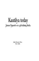 Cover of: Kautilya today: Jairam Ramesh on a globalizing India.