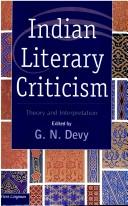 Cover of: Indian literary criticism: theory and interpretation